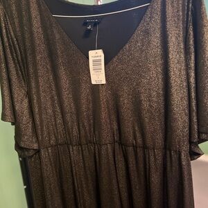 Torrid sz 3 party dress. NWT. gold/copper shimmer